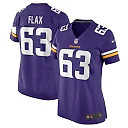 Zennovawear Jeremy Flax 63 Minnesota Vikings Women's Game Jersey - Purple