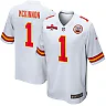 Zennovawear Jerick McKinnon 1 Kansas City Chiefs AFC Champions Patch Game Men Jersey - White