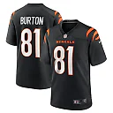 Zennovawear Jermaine Burton 81 Cincinnati Bengals Game Men Jersey - Black