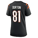 Zennovawear Jermaine Burton 81 Cincinnati Bengals Women's Game Jersey - Black