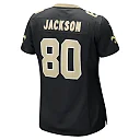 Zennovawear Jermaine Jackson 80 New Orleans Saints Women's Game Jersey - Black