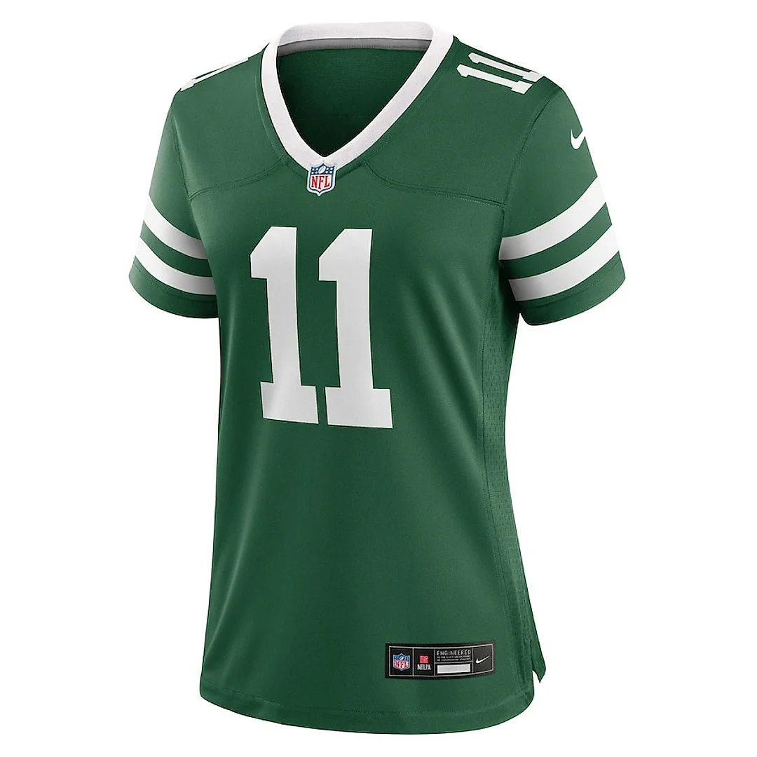Zennovawear Jermaine Johnson 11 New York Jets Women's Team Game Jersey - Legacy Green