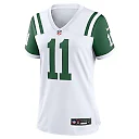 Zennovawear Jermaine Johnson II 11 New York Jets Women's Classic Alternate Game Jersey - White