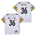 Zennovawear Jerome Bettis 36 Pittsburgh Steelers Super Bowl XL Retro Throwback Men Jersey - White