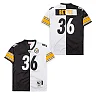 Zennovawear Jerome Bettis 36 Pittsburgh Steelers Two-Toned Retro Throwback Men Jersey - Black/White