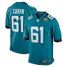 Zennovawear Jerome Carvin 61 Jacksonville Jaguars Team Game Men Jersey - Teal