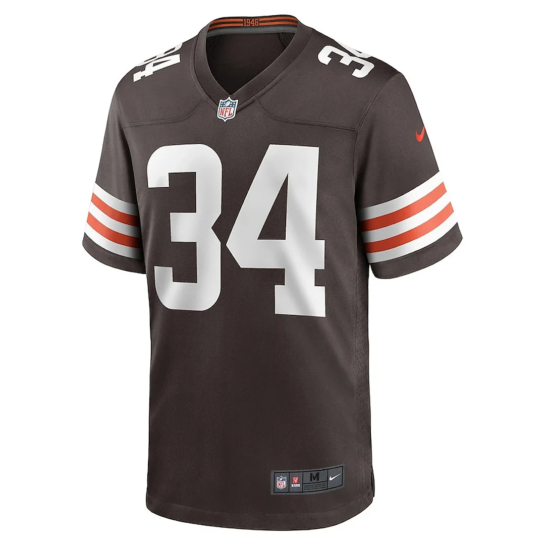 Zennovawear Jerome Ford 34 Cleveland Browns Game Men Jersey - Brown