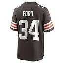 Zennovawear Jerome Ford 34 Cleveland Browns Game Men Jersey - Brown