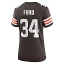 Zennovawear Jerome Ford 34 Cleveland Browns Game Women Jersey - Brown