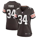 Zennovawear Jerome Ford 34 Cleveland Browns Game Women Jersey - Brown