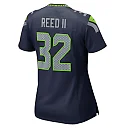 Zennovawear Jerrick Reed II 32 Seattle Seahawks Women's Team Game Jersey - College Navy