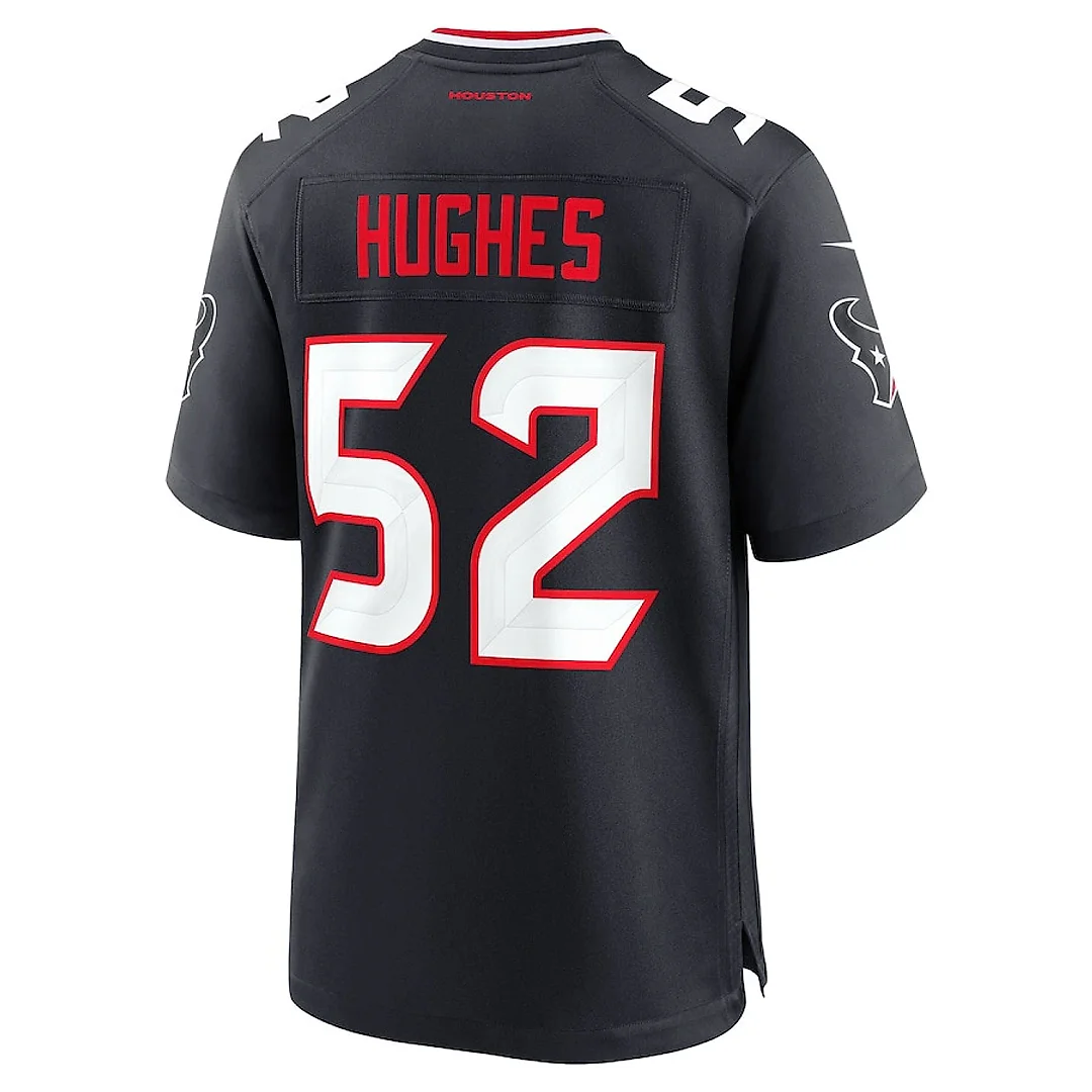 Zennovawear Jerry Hughes 52 Houston Texans Team Game Men Jersey - Navy