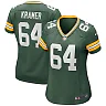 Zennovawear Jerry Kramer 64 Green Bay Packers Women Game Retired Jersey - Green