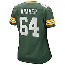 Zennovawear Jerry Kramer 64 Green Bay Packers Women Game Retired Jersey - Green
