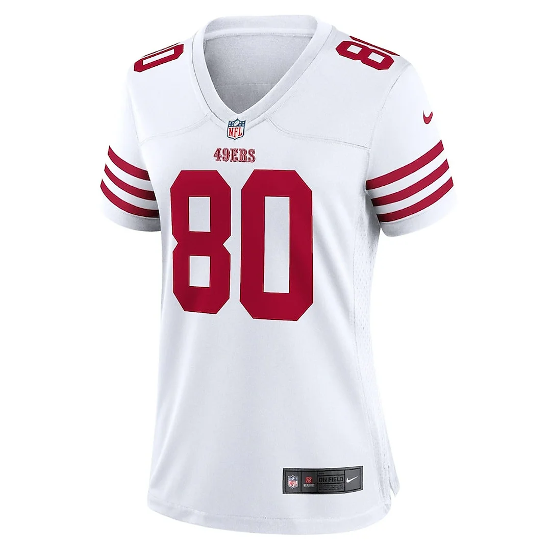 Zennovawear Jerry Rice 80 San Francisco 49ers Women Retired Game Jersey - White