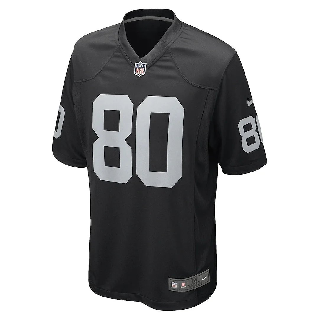 Zennovawear Jesper Horsted 80 Las Vegas Raiders Team Game Men Jersey - Black