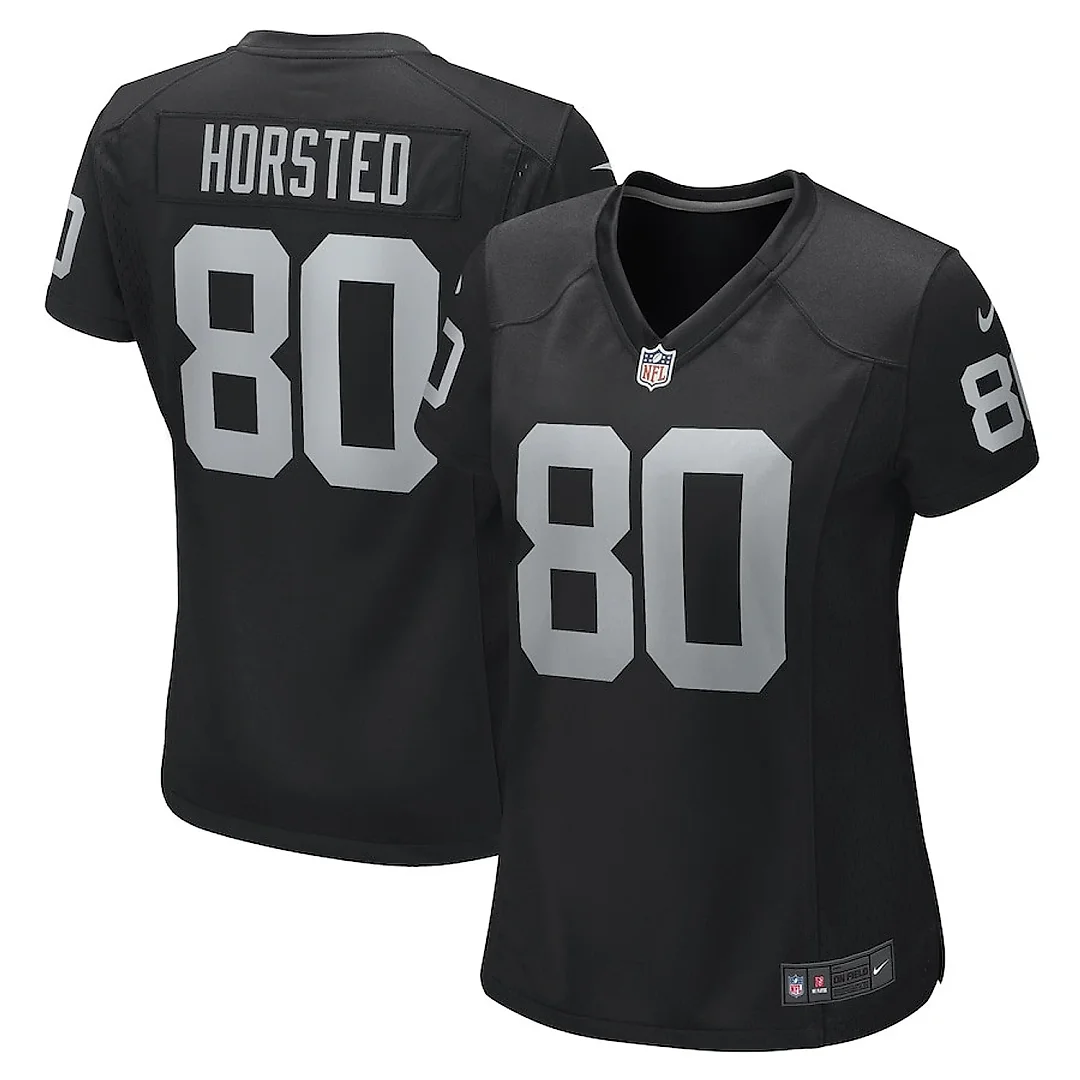 Zennovawear Jesper Horsted 80 Las Vegas Raiders Women's Team Game Jersey - Black