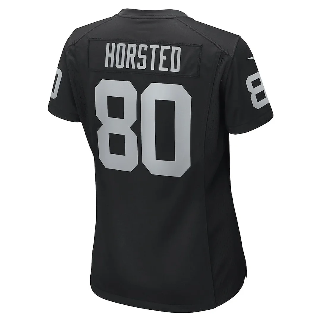 Zennovawear Jesper Horsted 80 Las Vegas Raiders Women's Team Game Jersey - Black
