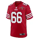 Zennovawear Jesse Davis 66 San Francisco 49ers NFC Champions Patch Game Men Jersey - Scarlet