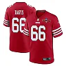 Zennovawear Jesse Davis 66 San Francisco 49ers NFC Champions Patch Game Men Jersey - Scarlet