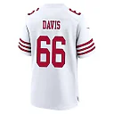 Zennovawear Jesse Davis 66 San Francisco 49ers NFC Champions Patch Game Men Jersey - White