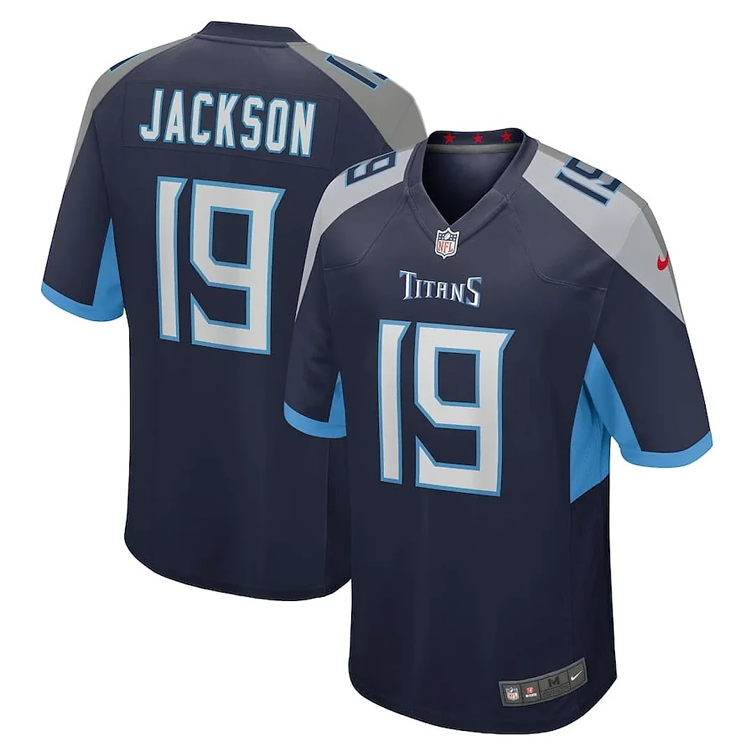 Zennovawear Jha'Quan Jackson 19 Tennessee Titans Game Men Jersey - Navy