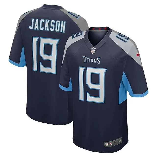 Zennovawear Jha'Quan Jackson 19 Tennessee Titans Game Men Jersey - Navy