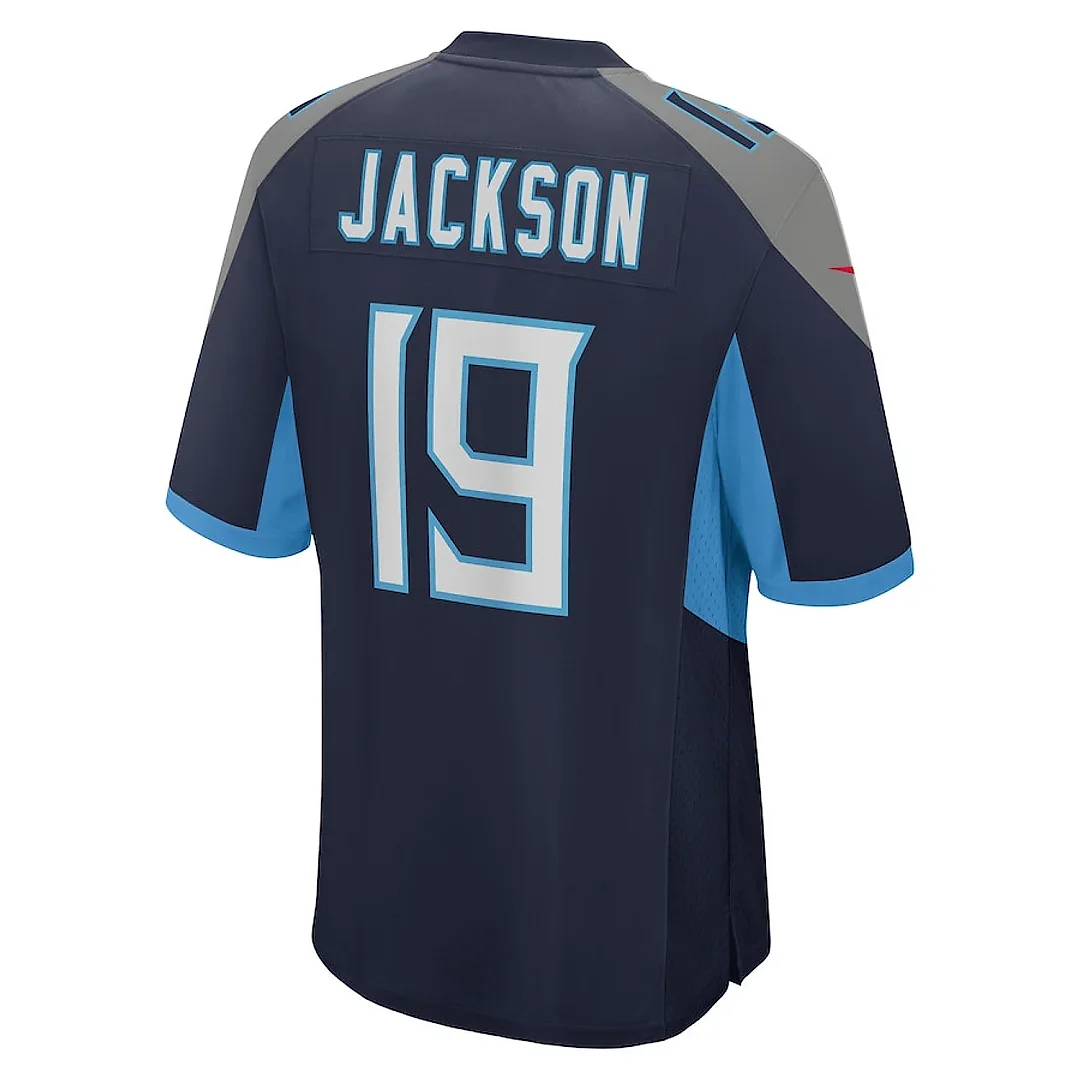Zennovawear Jha'Quan Jackson 19 Tennessee Titans Game Men Jersey - Navy