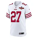 Zennovawear Ji'Ayir Brown 27 San Francisco 49ers NFC Champions Patch Game Men Jersey - White