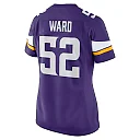Zennovawear Jihad Ward 52 Minnesota Vikings Team Game Women Jersey - Purple