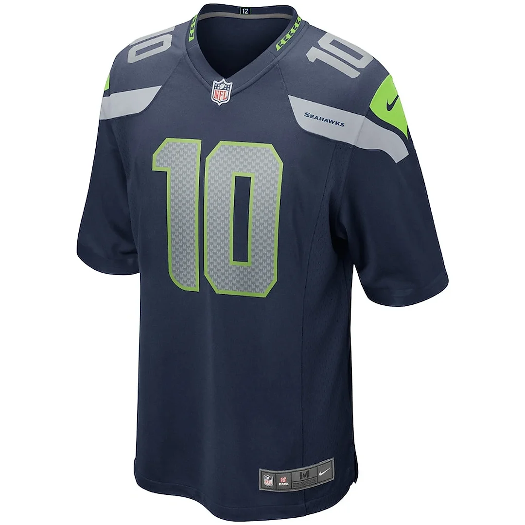 Zennovawear Jim Zorn 10 Seattle Seahawks Men Game Retired Jersey - College Navy