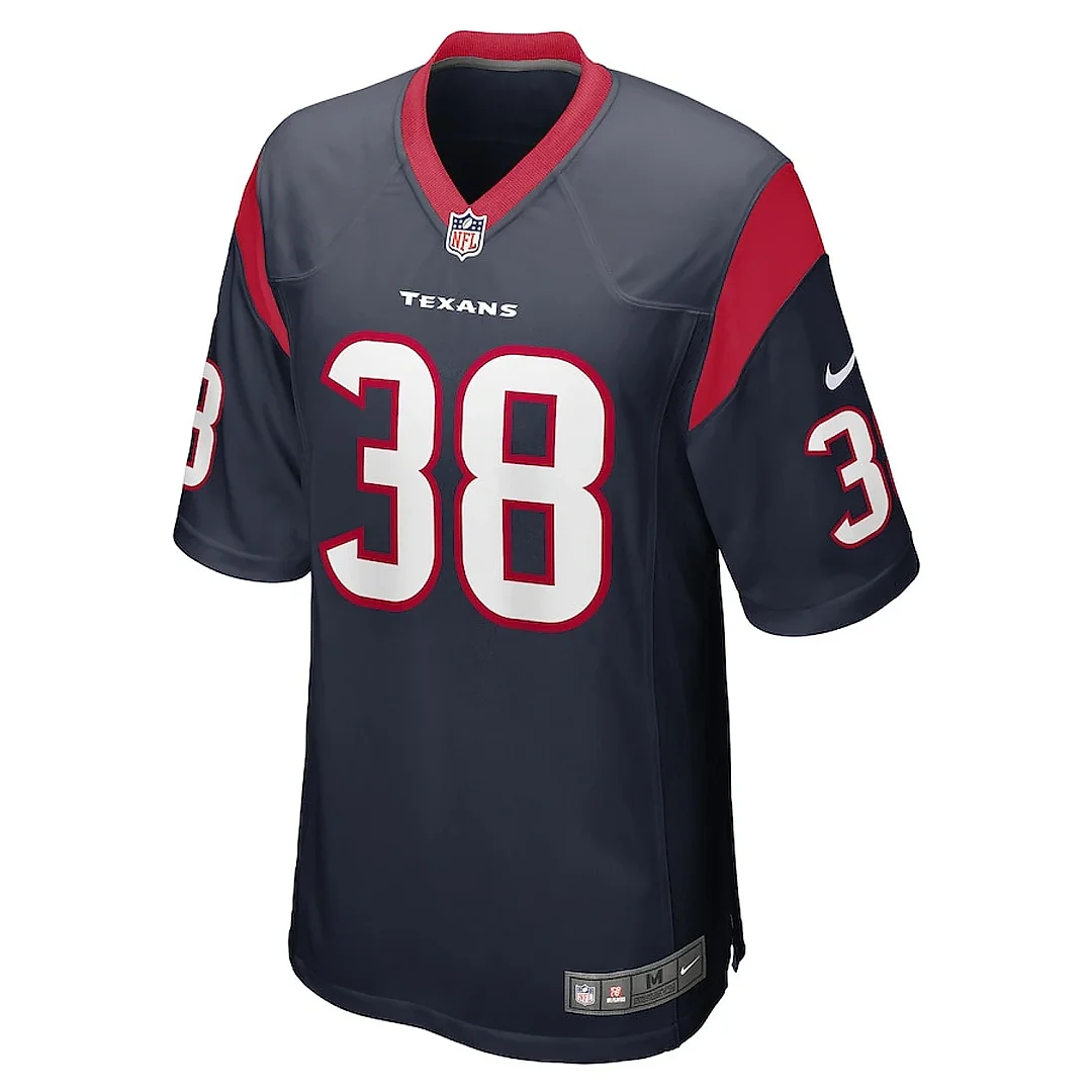 Zennovawear J.J. Taylor 38 Houston Texans Game Men Jersey - Navy