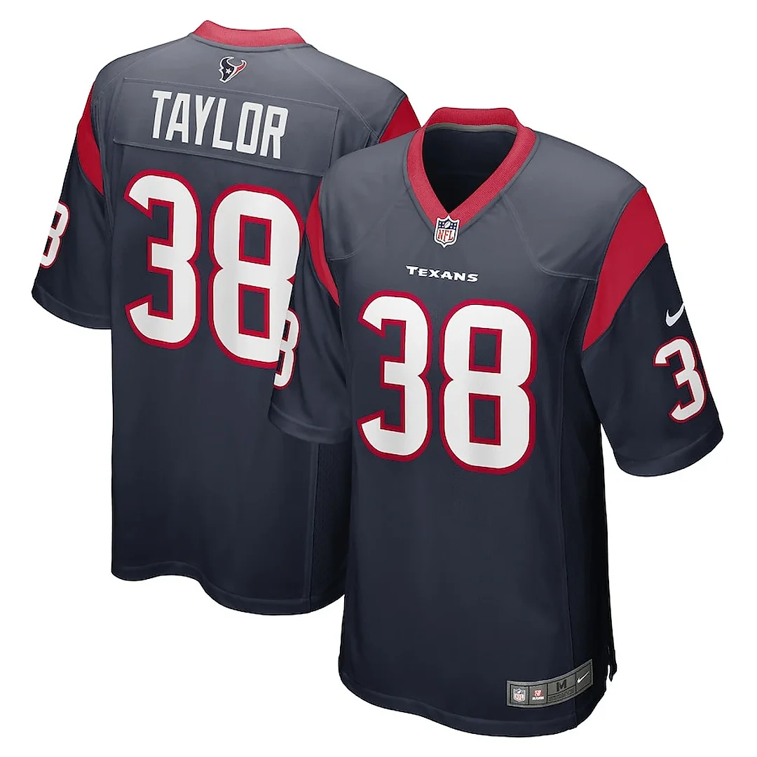 Zennovawear J.J. Taylor 38 Houston Texans Game Men Jersey - Navy