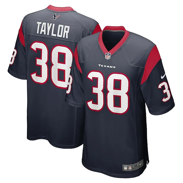 Zennovawear J.J. Taylor 38 Houston Texans Game Men Jersey - Navy