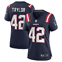 Zennovawear J.J. Taylor 42 New England Patriots Women Team Game Jersey - Navy