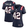 Zennovawear J.J. Taylor 42 New England Patriots Women Team Game Jersey - Navy