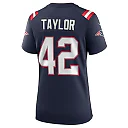 Zennovawear J.J. Taylor 42 New England Patriots Women Team Game Jersey - Navy