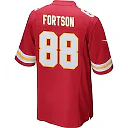 Zennovawear Jody Fortson 88 Kansas City Chiefs AFC Champions Patch Game Men Jersey - Red