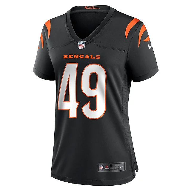 Zennovawear Joe Bachie 49 Cincinnati Bengals Women's Team Game Jersey - Black