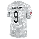 Zennovawear Joe Burrow 9 Cincinnati Bengals 2024 Salute to Service Limited Men Jersey - Arctic Camo