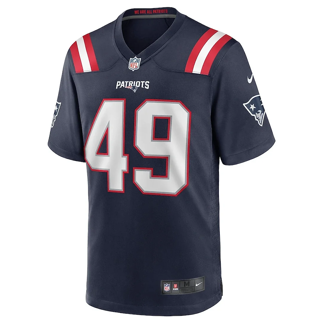 Zennovawear Joe Cardona 49 New England Patriots Men Game Jersey - Navy