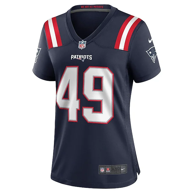 Zennovawear Joe Cardona 49 New England Patriots Women Game Jersey - Navy