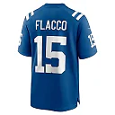 Zennovawear Joe Flacco 15 Indianapolis Colts Game Men Jersey - Royal