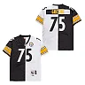 Zennovawear Joe Greene 75 Pittsburgh Steelers Two-Toned Retro Throwback Men Jersey - Black/White