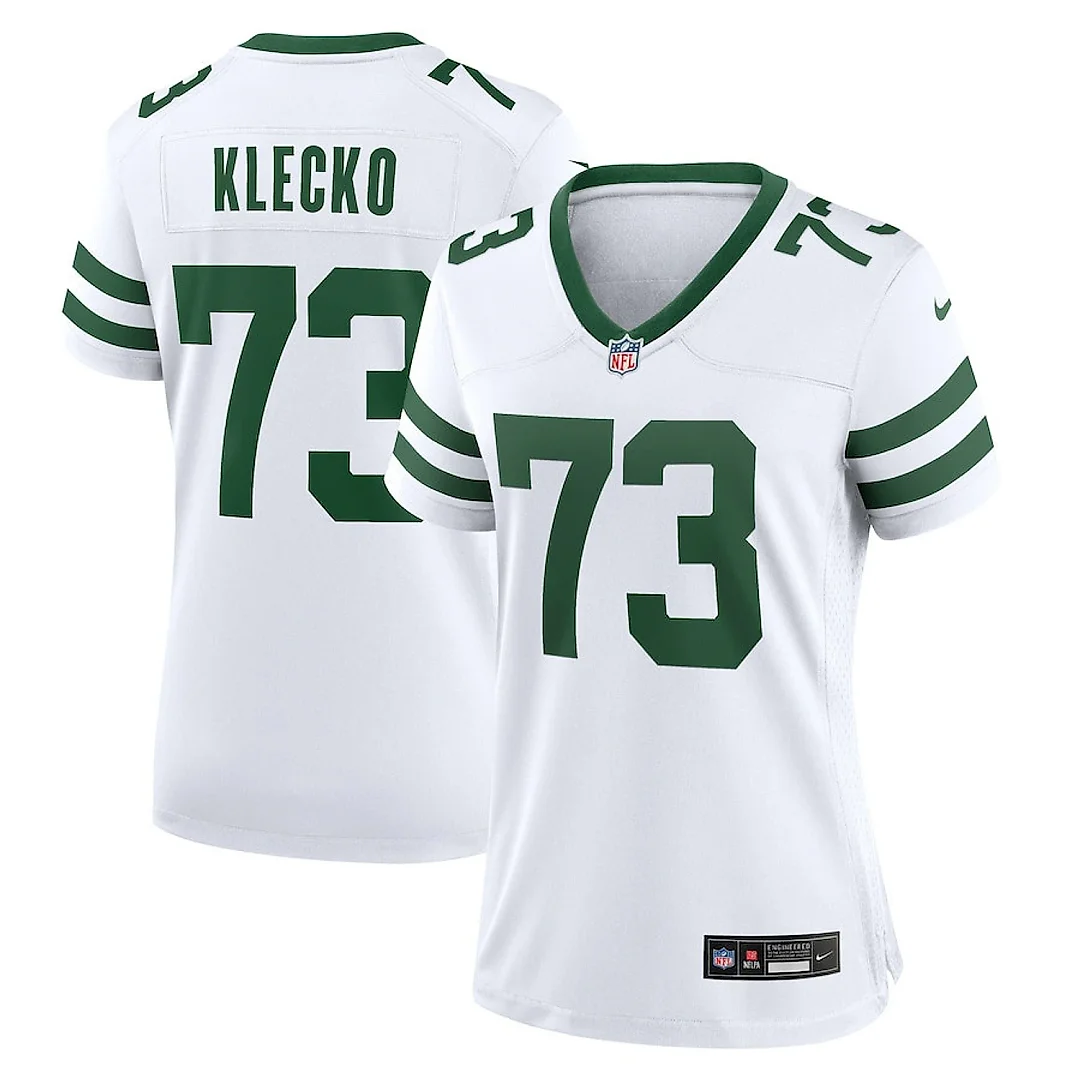 Zennovawear Joe Klecko 73 New York Jets Game Jersey Retired Player - Women, White