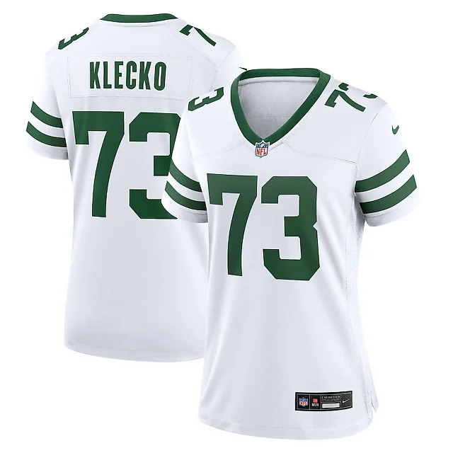 Zennovawear Joe Klecko 73 New York Jets Game Jersey Retired Player - Women, White