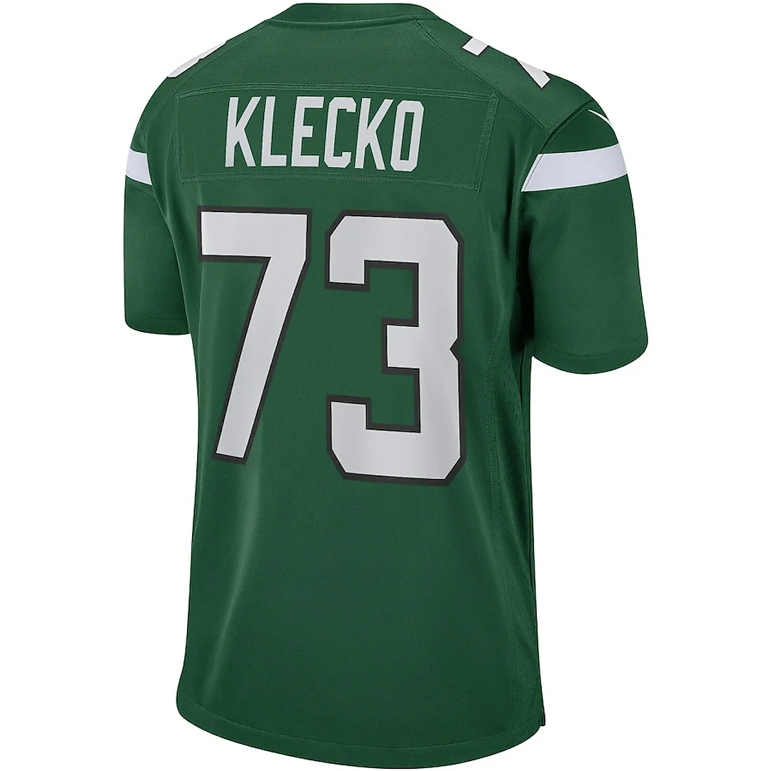Zennovawear Joe Klecko 73 New York Jets Men Game Retired Jersey - Gotham Green
