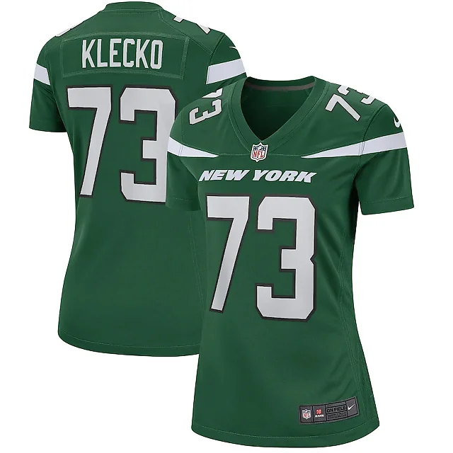 Zennovawear Joe Klecko 73 New York Jets Women Game Retired Jersey - Gotham Green