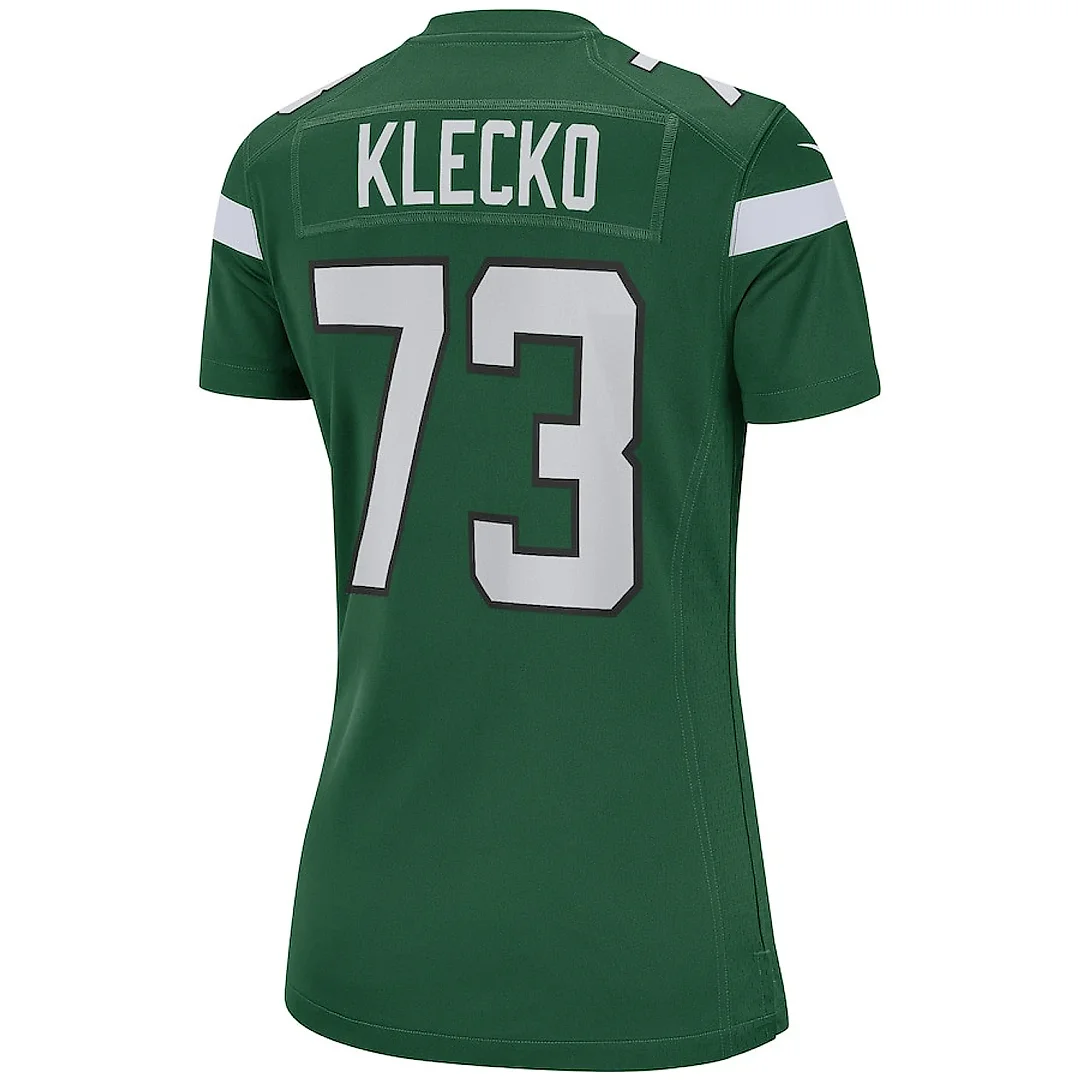 Zennovawear Joe Klecko 73 New York Jets Women Game Retired Jersey - Gotham Green