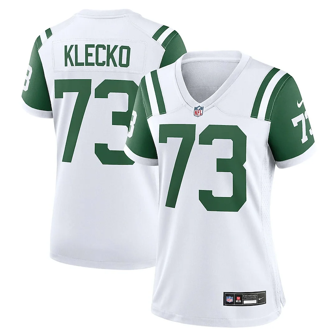 Zennovawear Joe Klecko 73 New York Jets Women's Classic Alternate Retired Player Game Jersey - White